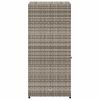  szürke polyrattan kerti tárolószekrény 55 x 55 x 111 cm