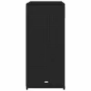  fekete polyrattan kerti tárolószekrény 105 x 55 x 113 cm