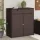  barna polyrattan kerti tárolószekrény 105 x 55 x 113 cm