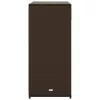  barna polyrattan kerti tárolószekrény 105 x 55 x 113 cm
