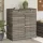  szürke polyrattan kerti tárolószekrény 105 x 55 x 113 cm
