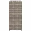  szürke polyrattan kerti tárolószekrény 105 x 55 x 113 cm
