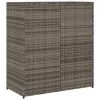  szürke polyrattan kerti tárolószekrény 105 x 55 x 113 cm