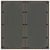  barna polyrattan üveglapos kerti asztal 90 x 90 x 75 cm