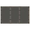  barna polyrattan üveglapos kerti asztal 150 x 90 x 75 cm