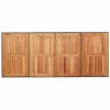  fekete polyrattan kerti asztal akácfa lappal 190 x 80 x 75 cm
