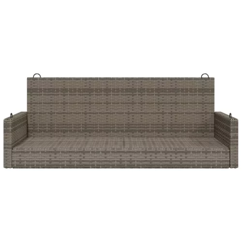  szürke polyrattan hintapad 119x56x48 cm