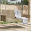  bézs polyrattan hintapad 119 x 56 x 48 cm