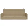  bézs polyrattan hintapad 119 x 56 x 48 cm
