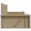  bézs polyrattan hintapad 119 x 56 x 48 cm