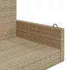  bézs polyrattan hintapad 119 x 56 x 48 cm