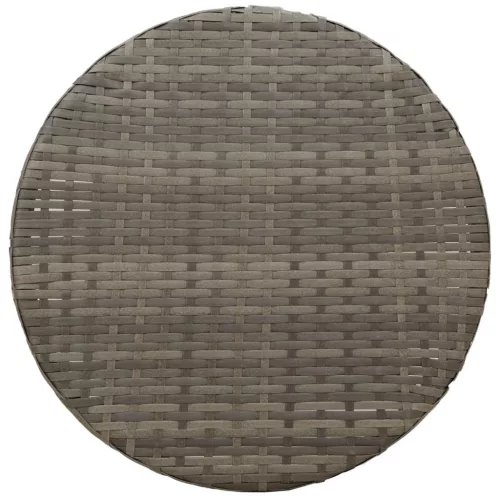  3 részes szürke polyrattan bisztrógarnitúra párnákkal