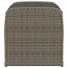  szürke polyrattan tárolópad párnával 80 x 51 x 52 cm