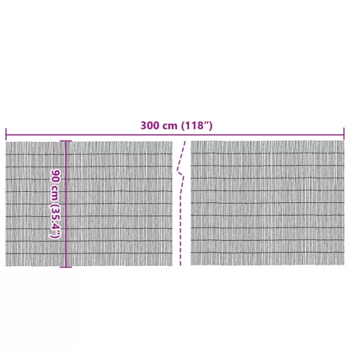  nád kerti kerítés 300 x 90 cm