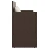  barna polyrattan kerti pad párnákkal