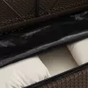  barna polyrattan kerti pad párnákkal