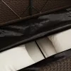  barna polyrattan kerti pad párnákkal