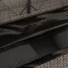  szürke polyrattan akácfa kerti pad párnával