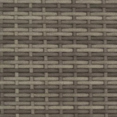  2 személyes szürke polyrattan kerti kanapé baldachinnal/székkel