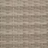  2 személyes szürke polyrattan kerti kanapé baldachinnal/székkel