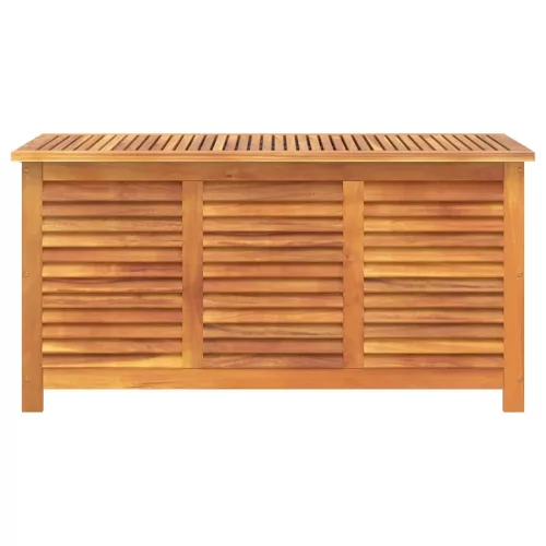 tömör akácfa kerti tárolóláda zsaluval 113 x 50 x 56 cm