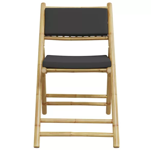  2 részes bambusz összecsukható bisztrószett párnákkal