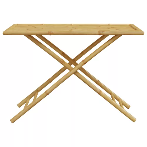  összecsukható bambusz kerti asztal 110x55x75 cm