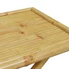  összecsukható bambusz kerti asztal 110x55x75 cm