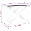  összecsukható bambusz kerti asztal 110x55x75 cm