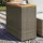  szürke polyrattan falapos kerti kisasztal 58 x 27,5 x 55 cm