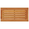  szürke polyrattan falapos kerti kisasztal 58 x 27,5 x 55 cm