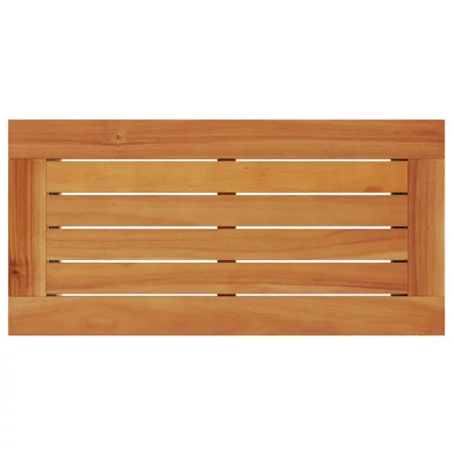  szürke polyrattan falapos kerti kisasztal 58 x 27,5 x 55 cm