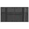  barna polyrattan üveglapos kerti asztal 100 x 55 x 73 cm