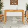  tömör akácfa kerti étkezőasztal 110 x 55 x 75 cm