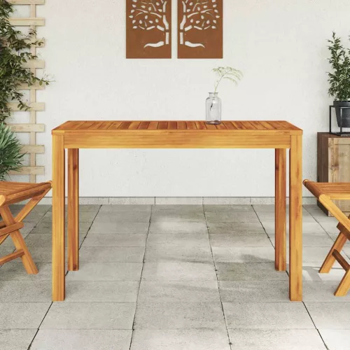  tömör akácfa kerti étkezőasztal 110 x 55 x 75 cm