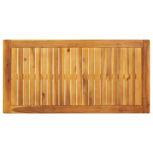  tömör akácfa kerti étkezőasztal 110 x 55 x 75 cm