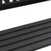  fekete acél kerti pad 120 cm