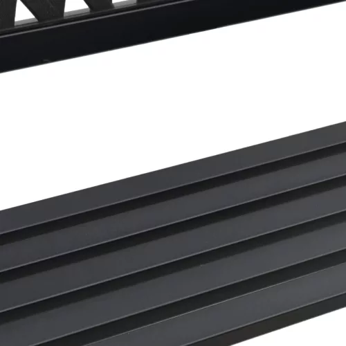  fekete acél kerti pad 120 cm