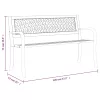 fekete acél kerti pad 120 cm
