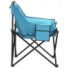 2 db élénk kék összecsukható kempingszék zsebbel