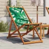  levélmintás eukaliptuszfa és szövet összecsukható strandszék
