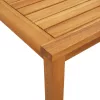  3 részes fekete polyrattan és akácfa bisztrószett