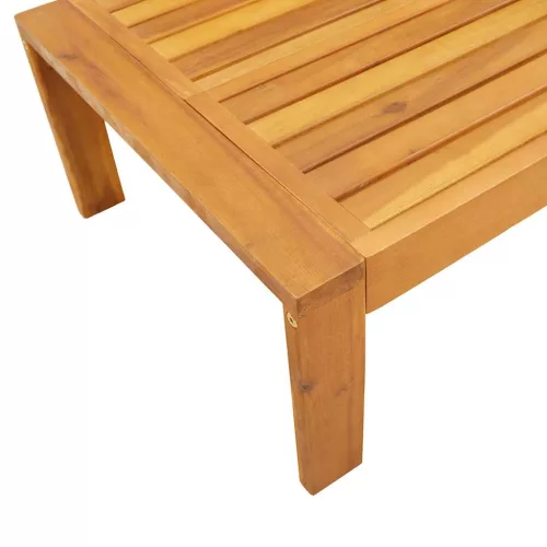  tömör akácfa kerti asztal 100 x 50 x 27 cm 
