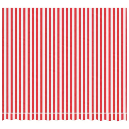  piros és fehér csíkos pótszövet napellenzőhöz 3 x 2,5 m