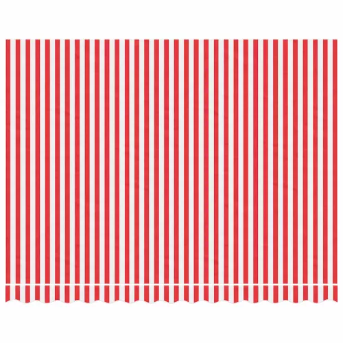  piros és fehér csíkos pótszövet napellenzőhöz 3,5x2,5 m