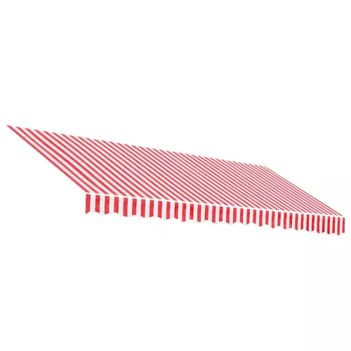  piros és fehér csíkos pótszövet napellenzőhöz 4x3,5 m