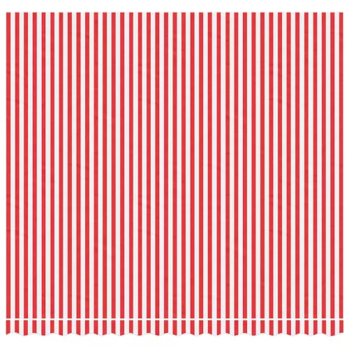  piros és fehér csíkos pótszövet napellenzőhöz 4x3,5 m