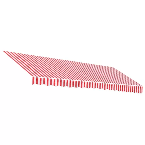  piros és fehér csíkos pótszövet napellenzőhöz 4,5x3,5 m