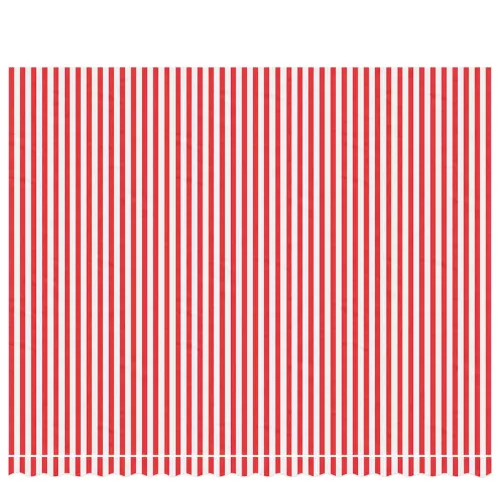  piros és fehér csíkos pótszövet napellenzőhöz 4,5x3,5 m