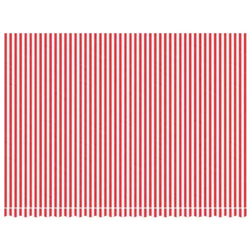 piros és fehér csíkos pótszövet napellenzőhöz 5x3,5 m